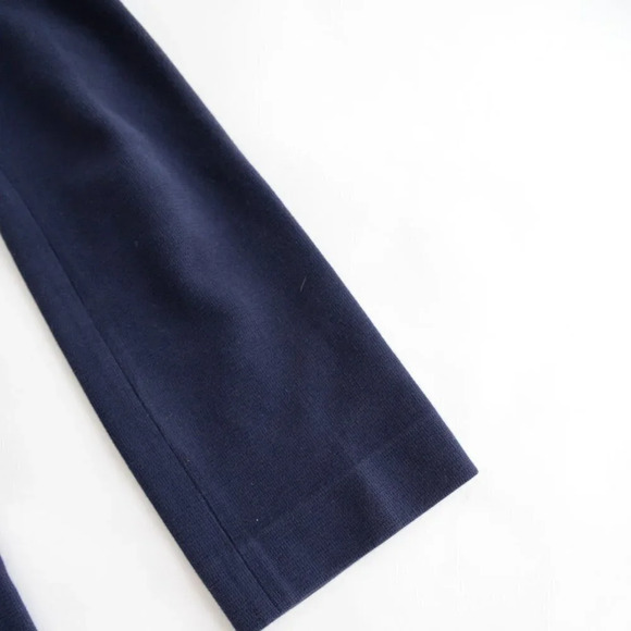 Tory Burch Navy  Straight Leg Crop Pants Size 4 - Picture 7 of 16